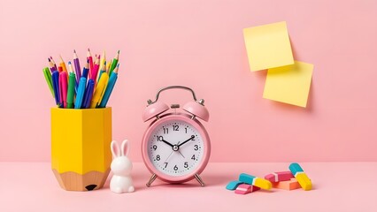 Colorful study essentials