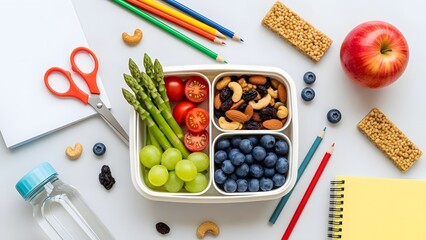 Healthy school lunch bento box
