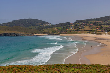 Patin sandy beach in Galicia
