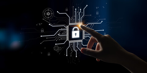 Cyber security system protecting digital infrastructure. Cyber security ensures data safety,...