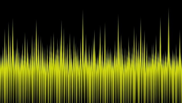 Abstract sound wave visualization on a dark background. - Powered by Adobe