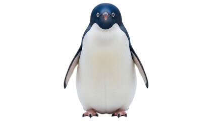Adelie penguin PNG isolated on transparent background, cute Antarctic bird with black and white plumage for design projects