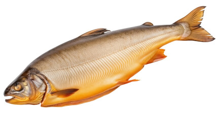 Smoked Arctic char fish isolated PNG, delicious seafood delicacy for healthy eating and gourmet cuisine