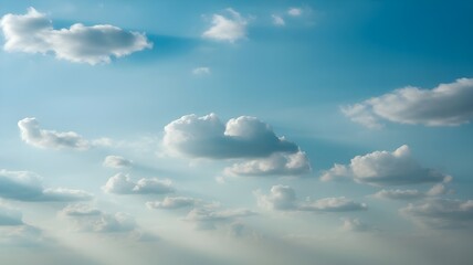 calm sky with smoke white clouds with background