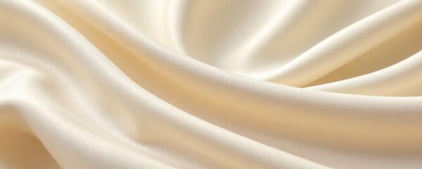 Naklejka premium Luxurious Light Beige Satin Fabric