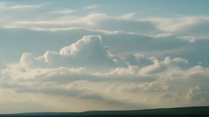 full white clouds background