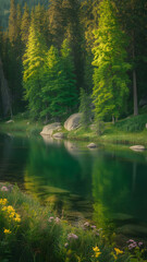 morning in the forest