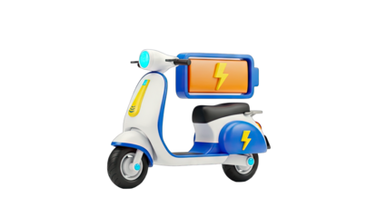 Electric Scooter with Battery Charging Concept