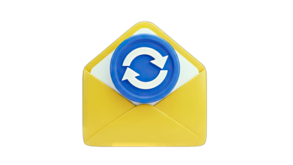 Email Refresh Icon - Updating Message Concept