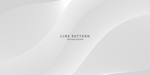 Premium background design with diagonal line pattern in grey colour. Vector white horizontal template for business banner, formal invitation backdrop, luxury voucher, prestigious gift certificate