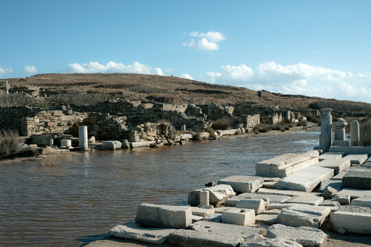 Archaeological Site of Delos Island, Greece
