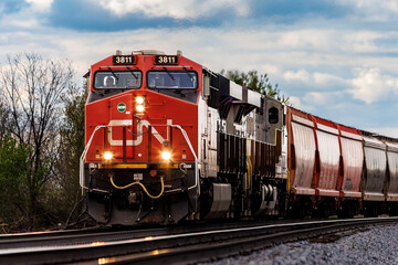 train on the railway