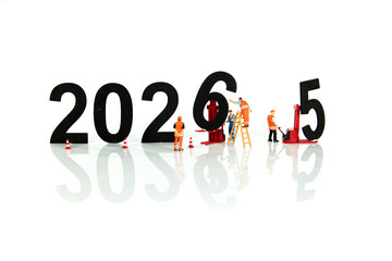the new year 2025 and removing the old 2026