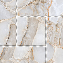 Abstract Marble Texture Background with Square Grid Overlay for Interior Design