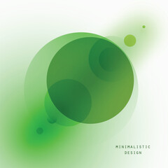 Elegant vector illustration with central translucent circle and smooth gradient backdrop.