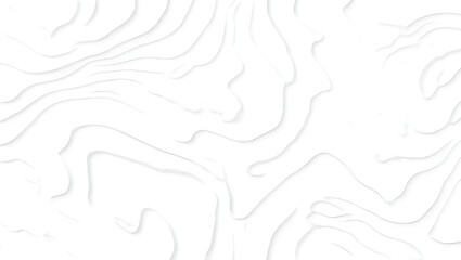 Abstract topographic contour lines pattern in subtle gray on a pure white background, minimalist elevation map design element