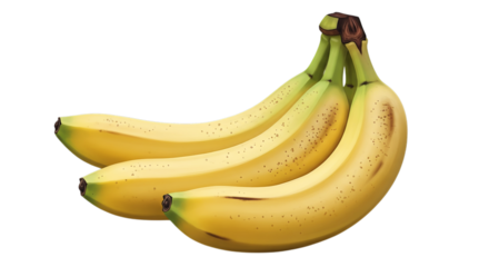 A ripe yellow banana curves across a transparency, showcasing natural texture and bright color.