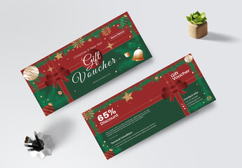 Classical Christmas Gift Voucher Design