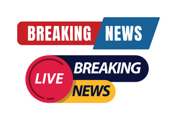 Breaking News Live Broadcast Announcement Graphics Collection