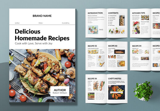 Cook Book Template Layout