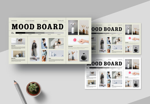 Creative Mood Board Template Layout