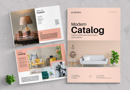 Modern A4 Product Catalog Design Template