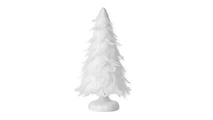 White Feather Christmas Tree Decoration ornament