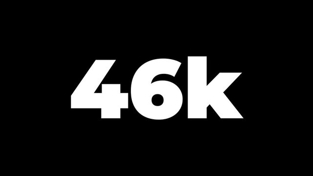 55,000 subscribers social media Quick count of subscribers 55k Facebook subscribers red bokeh celebrating, celebration, cheerful, community, motion view with Alpha channel