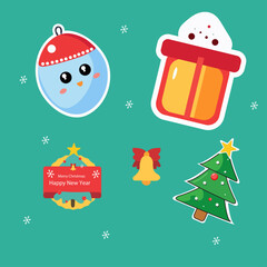 Christmas icon set element collection