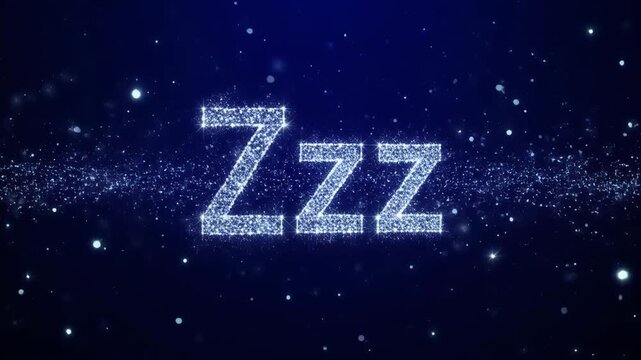 Abstract Blue Glowing Particles Field Forming a Horizontal Band on Dark Background