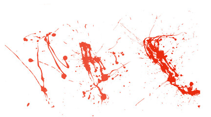 red blood splatter