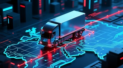 Cargo Trucks Transporting Goods