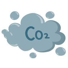 Illustration of carbon dioxide pollution