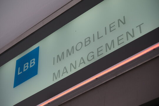Lucerne,Switzerland-Sep.30th 2025: LBB Immobilien Management company brand logo 