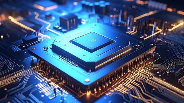 A Stunning View of a Futuristic Central Processing Unit in Action