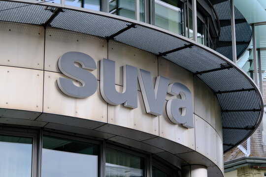 Lucerne,Switzerland-Sep.30th 2025: SUVA company brand logo 