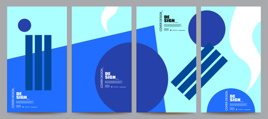 abstract geometric background set design