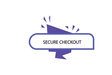 Print Button, web  template, secure check out, banner label, vector symbol.


