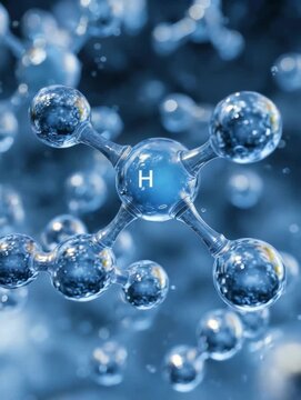 Exploring the structure and properties of hydrogen molecules in a dynamic scientific animation