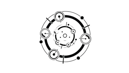 Fototapeta premium Intricate mechanical clockwork mechanism with gears and dials