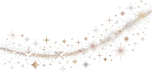 Colorful Star Confetti and Sparkles Celebration Background Vector