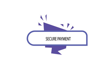 Print Button, web template, secure payment, banner label, vector symbol.


