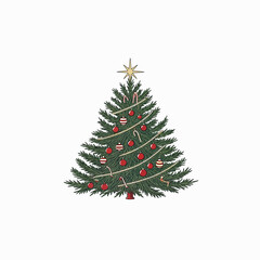 Classic Decorated Christmas Tree copy