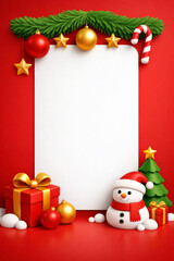 Christmas festive holiday greeting card design