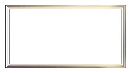 Elegant White Background with Thin Gold Frame for Various Design Applications