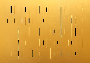 Abstract Geometrical Background. Tile art. Gold theme.
