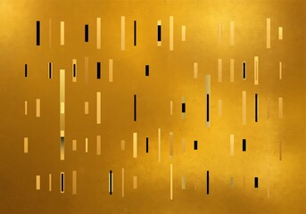Abstract Geometrical Background. Tile art. Gold theme.