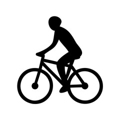 Fototapeta premium silhouette of a cyclist