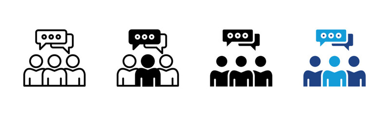 Popularity icon set multiple style collection