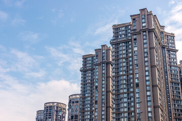 High-rise apartment buildings in Chengdu, Sichuan Province, China © ZCFei